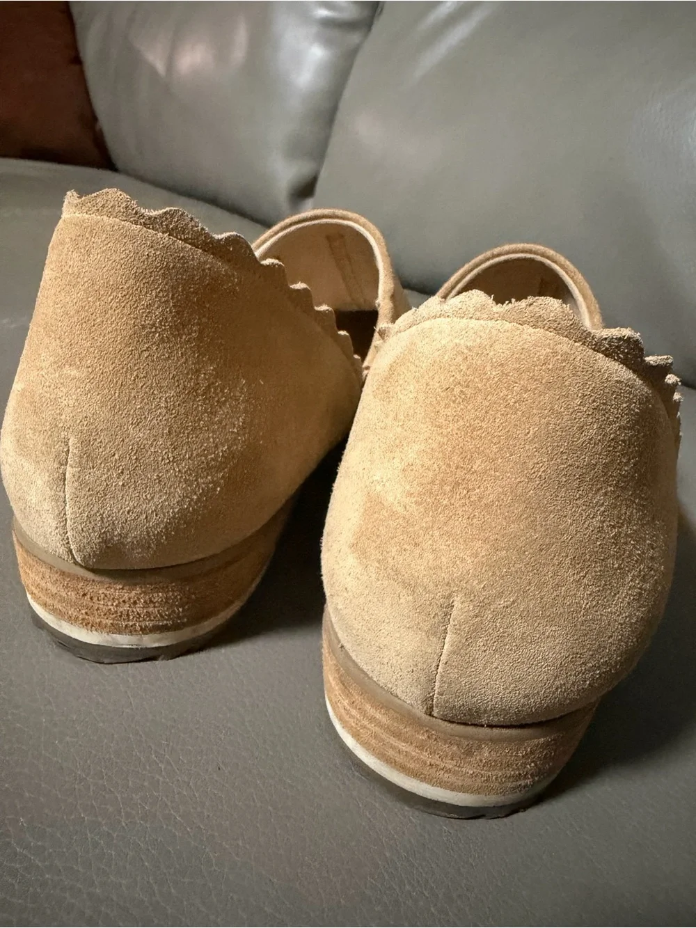 DR. SCHOLL'S WOMEN'S KATY Suede Slip-On Shoe in Tan